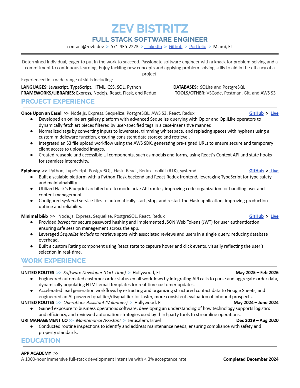 Resume Preview
